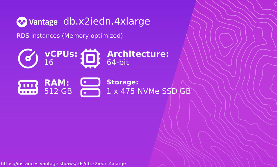Advanced Derivatives Pricing and …説明欄参照 db.x2iedn.4xlarge pricing and specs - Vantage